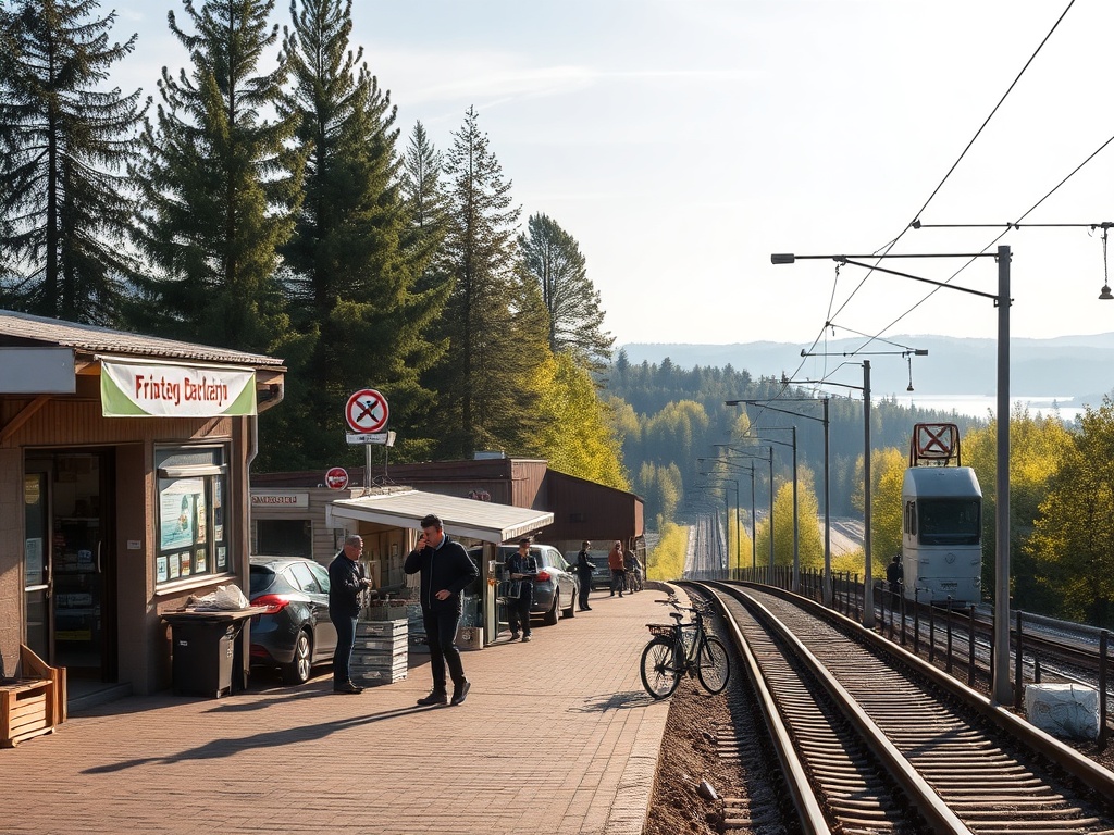 Mapa z zaznaczonym przebiegiem Rail Baltica Białystok - Ełk, symbolizująca potencjalne zagrożenie funduszami unijnymi.